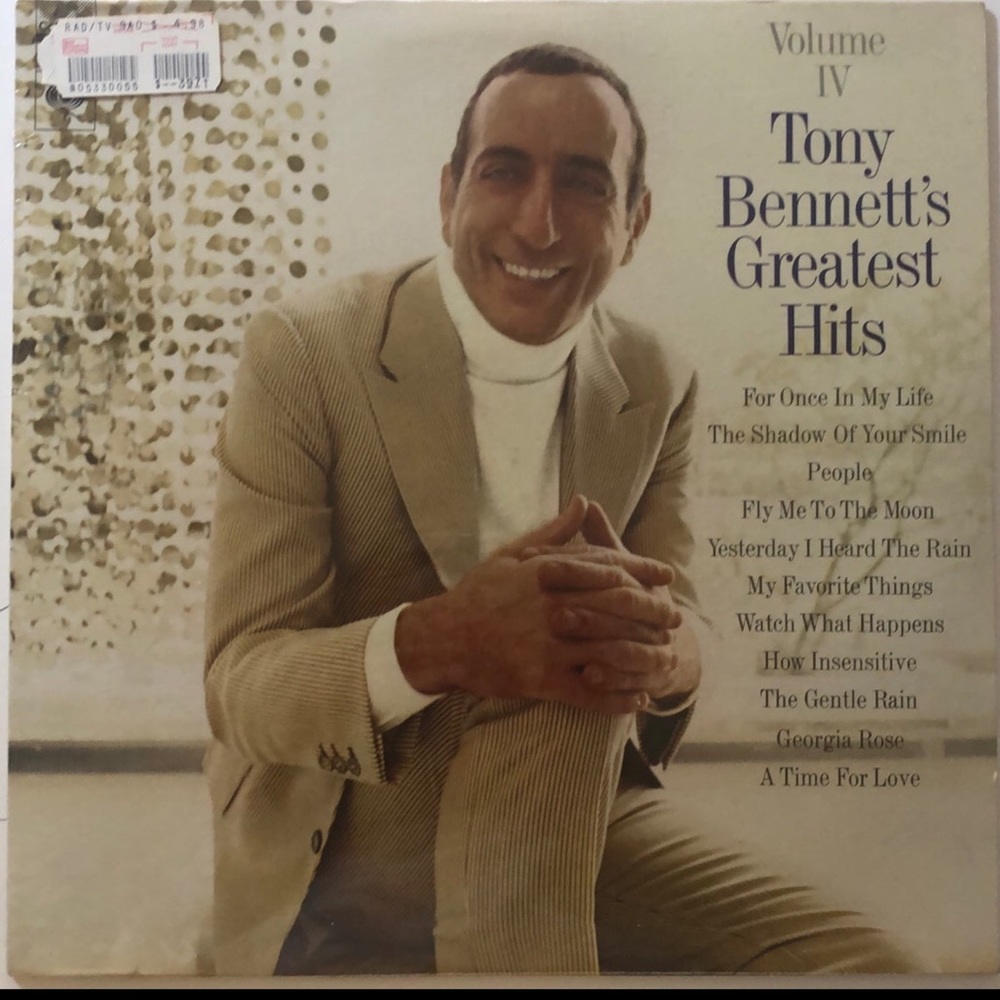 1969 NEW SEALED Tony Bennett’s Greatest Hits vinyl record vintage